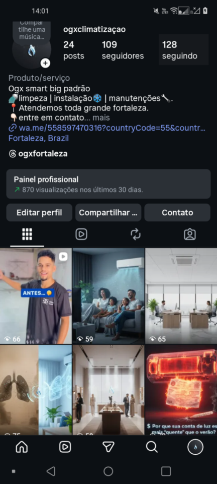 Somos a OGX CLIMATIZAÇAO atuamos na Grande Fortaleza
