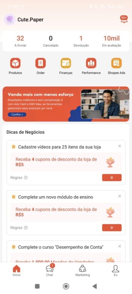 E-commerce Lucrativo à Venda  R 25 mil/mês de Lucro  4 anos  100 Onlin