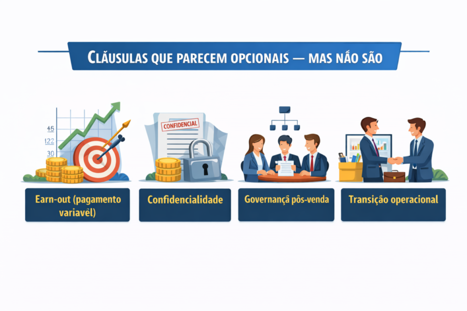 Cláusulas que parecem opcionais — mas não são