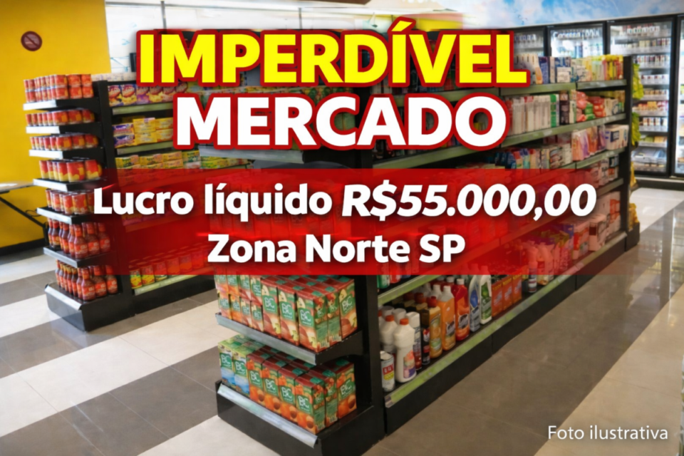 OPORTUNIDADE ÚNICA MERCADO ZONA NORTE FATURAMENTO 400 MIL0