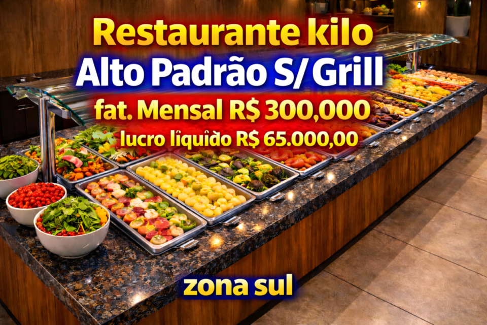 IMPERDÍVEL LINDÍSSIMO RESTAURANTE KILO NA ZONA SUL
