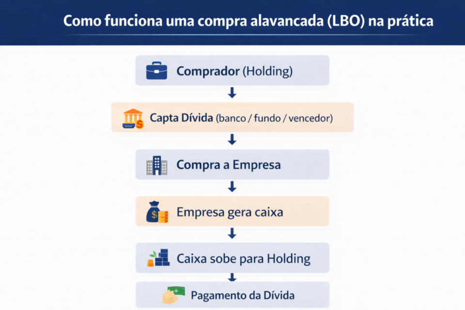 Fluxograma do LBO (estrutura da operação)