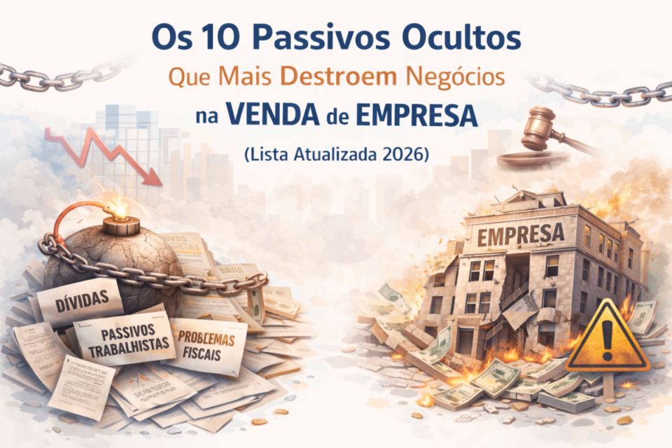 Os 10 passivos ocultos que mais destroem negócios na venda de empresa (lista atualizada 2026)