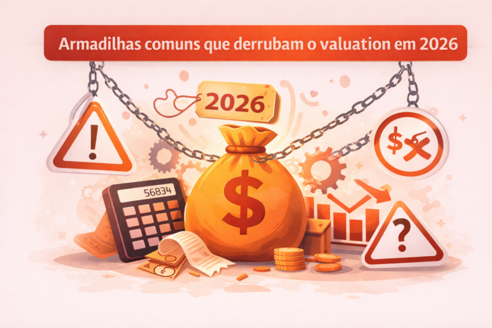 Armadilhas comuns que derrubam o valuation em 2026