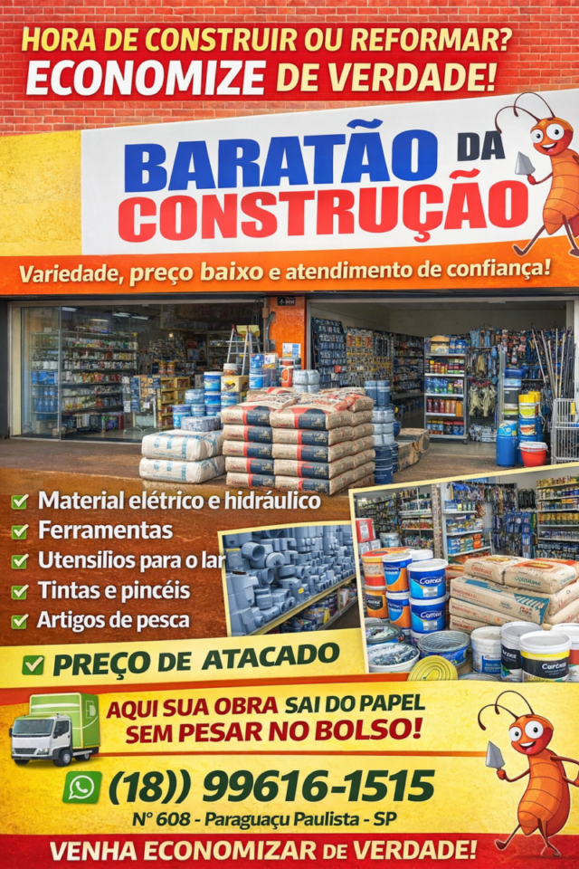 Vendo Loja de Material de Construção