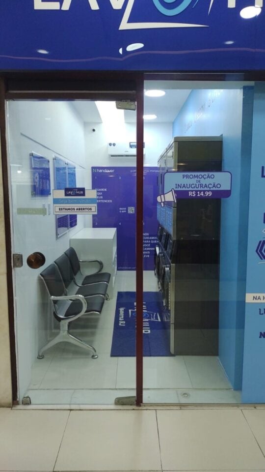 Lavanderia Completa à Venda – 3 Lavadoras e 3 Secadoras – Sem Franquia