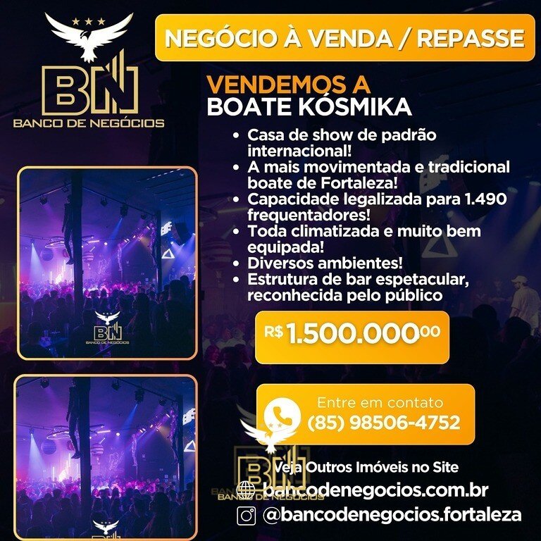 Famosa e Super Movimentada Boate KÓSMIKA à venda – 3004