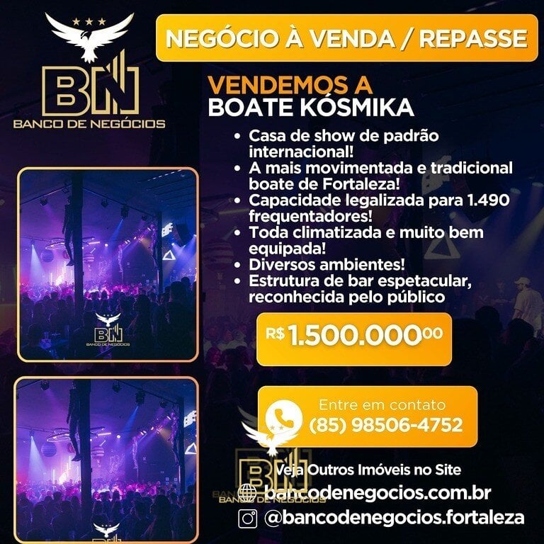 Famosa e Super Movimentada Boate KÓSMIKA à venda – 3004