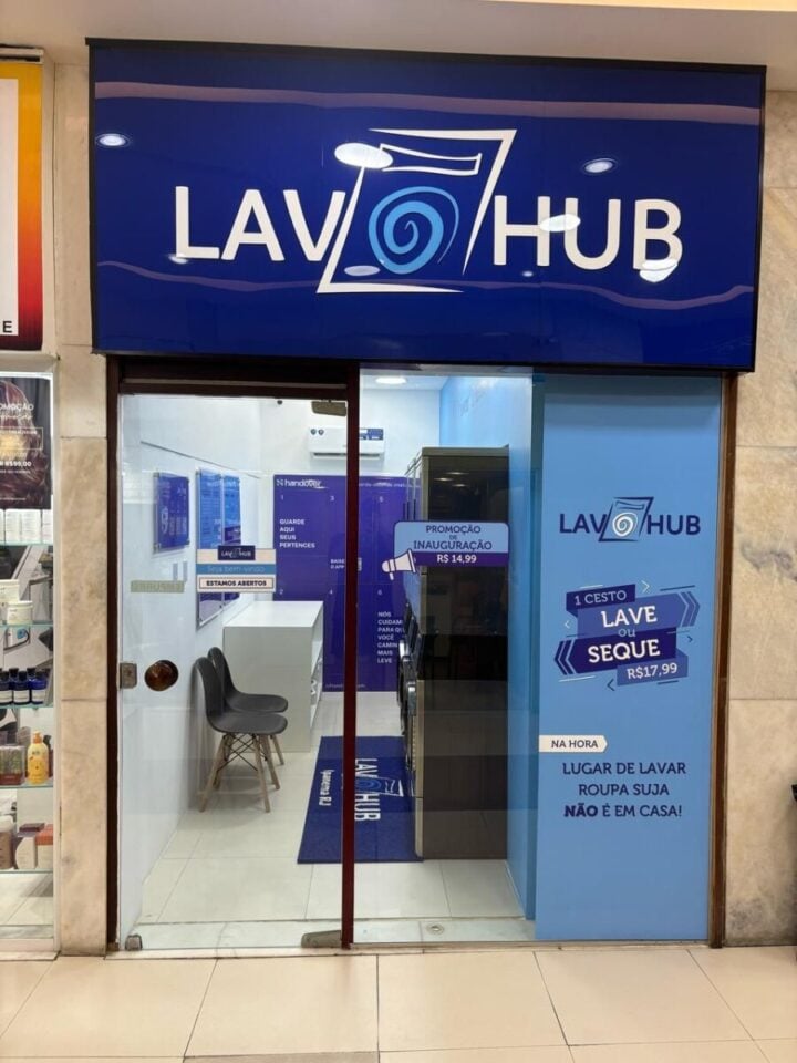 Lavanderia Completa à Venda – 3 Lavadoras e 3 Secadoras – Sem Franquia