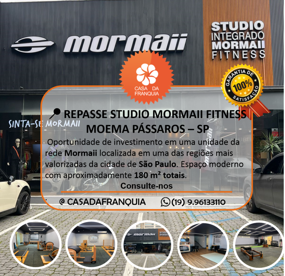 Repasse de Franquia – Studio Mormaii – Moema Pássaros  São Paulo
