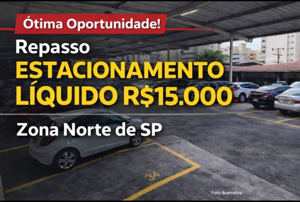 OPORTUNIDADE – ESTACIONAMENTO NA CASA VERDE – ZONA NORTE SP