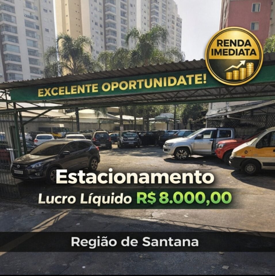 OPORTUNIDADE – ESTACIONAMENTO  ZONA NORTE SP
