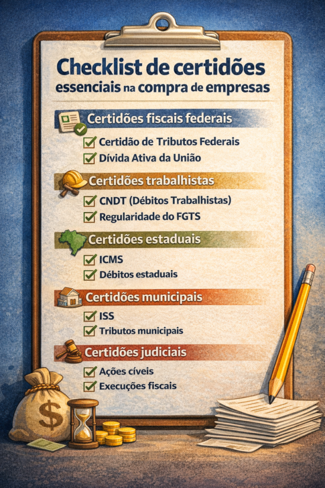 certidões negativas na venda de empresa