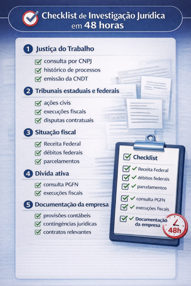 identificar ações trabalhistas e fiscais escondidas