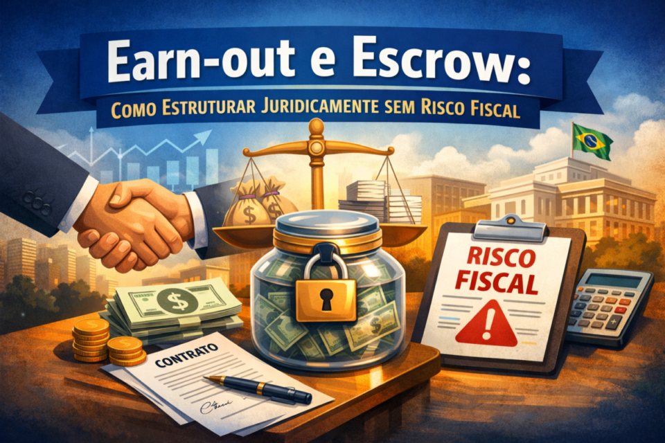 Earn-out e escrow: como estruturar juridicamente sem risco fiscal