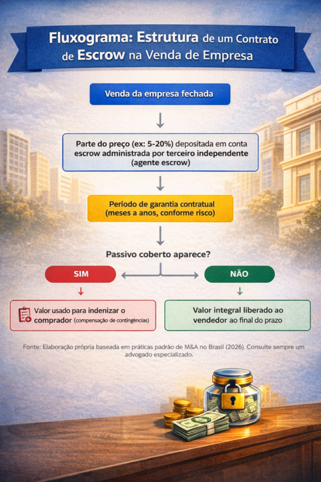 earn-out e escrow na venda de empresa
