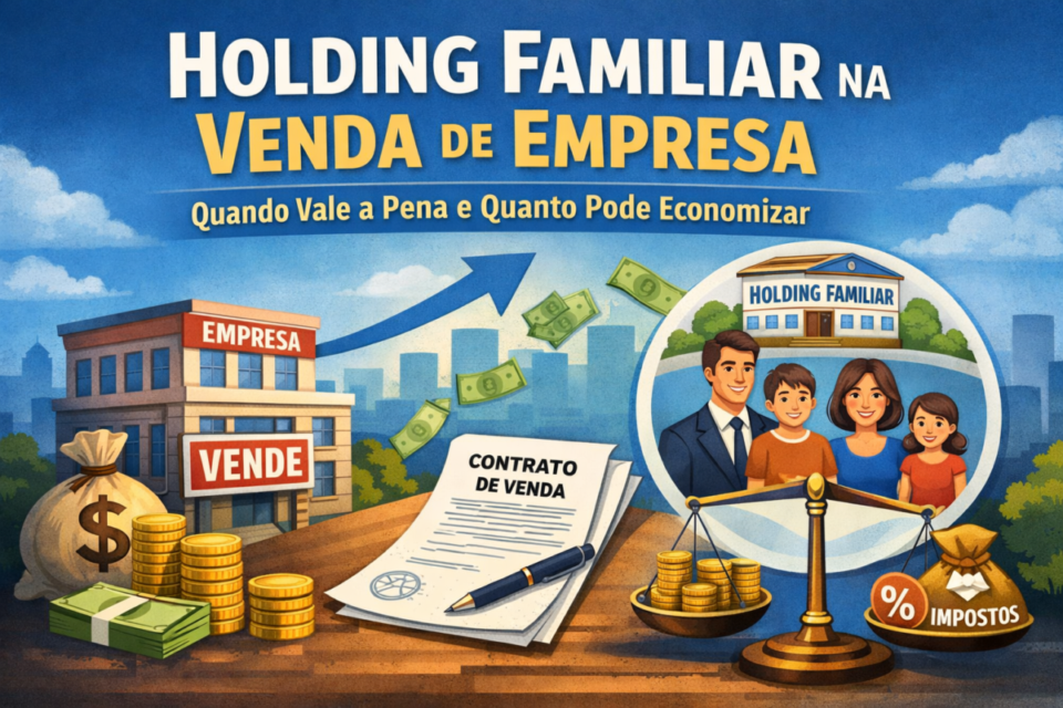 Holding familiar na venda de empresa: quando vale a pena e quanto pode economizar