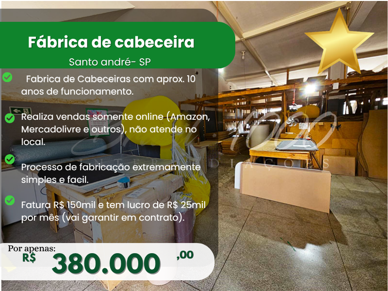 Fabrica de Cabeceiras em Sto Andre, SP  Cod 114259