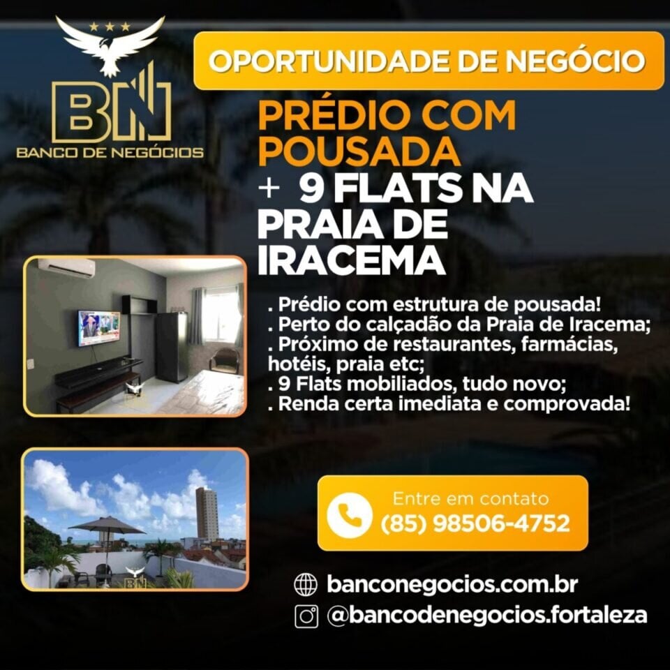 Prédio com Pousada com 9 Flats na Praia de Iracema – 2431