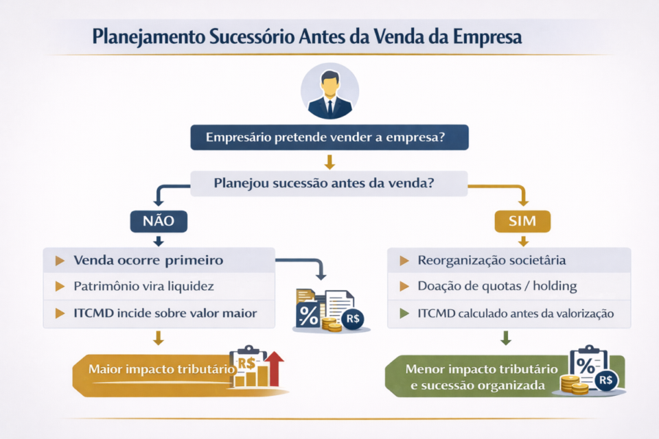 Planejamento sucessório antes da venda da empresa