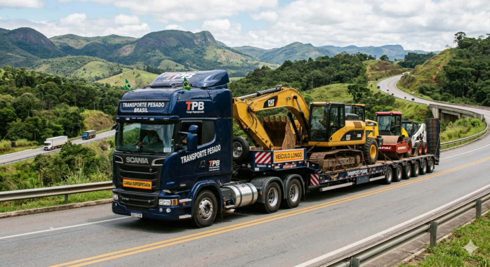 Transportadora de veículos pesados