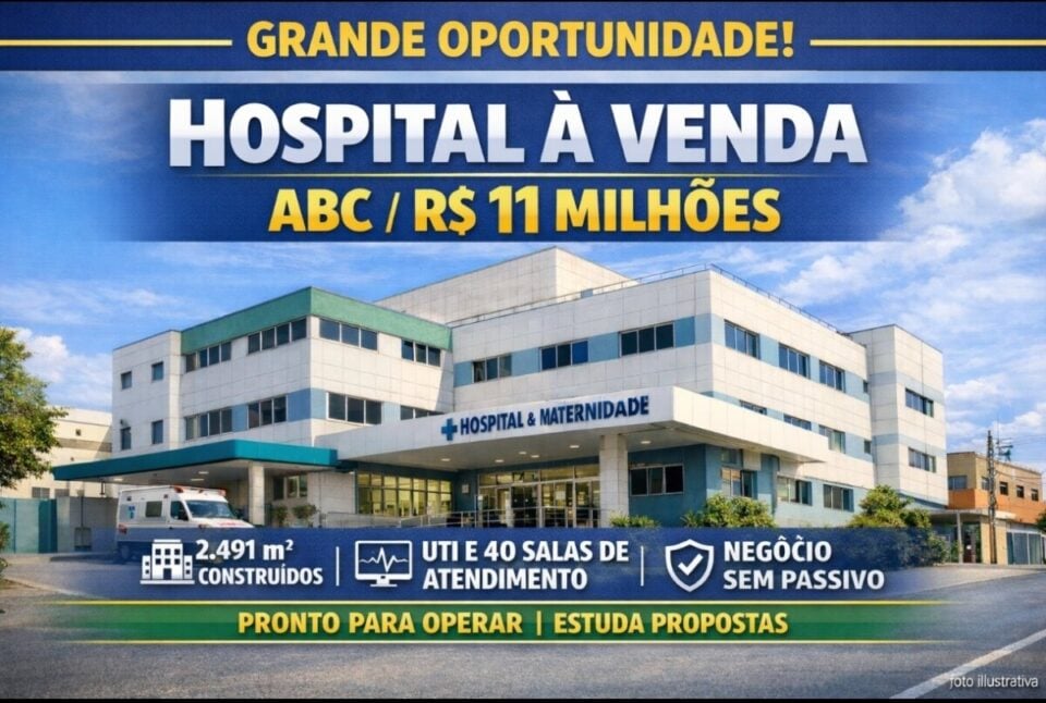ATENÇÃO EXCELENTE ATIVO NO SEGUIMENTO HOSPITALAR