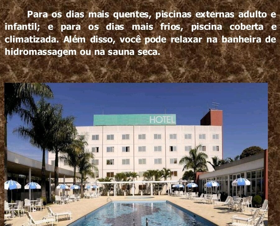 HOTEL DE ALTO PADRÃO COM FORTE VOCAÇÃO PARA EVENTOS – ATIVO CONSOLIDADO