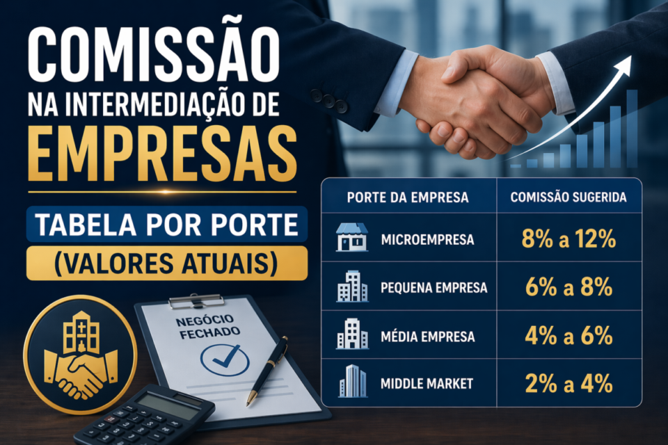 Comissão na Intermediação de Empresas: Tabela por Porte (Valores Atuais)