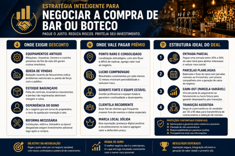 Como comprar bar ou boteco evitando armadilhas operacionais
