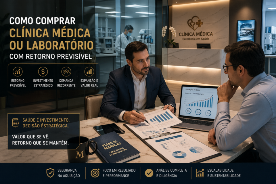 Como comprar clínica médica ou laboratório com retorno previsível