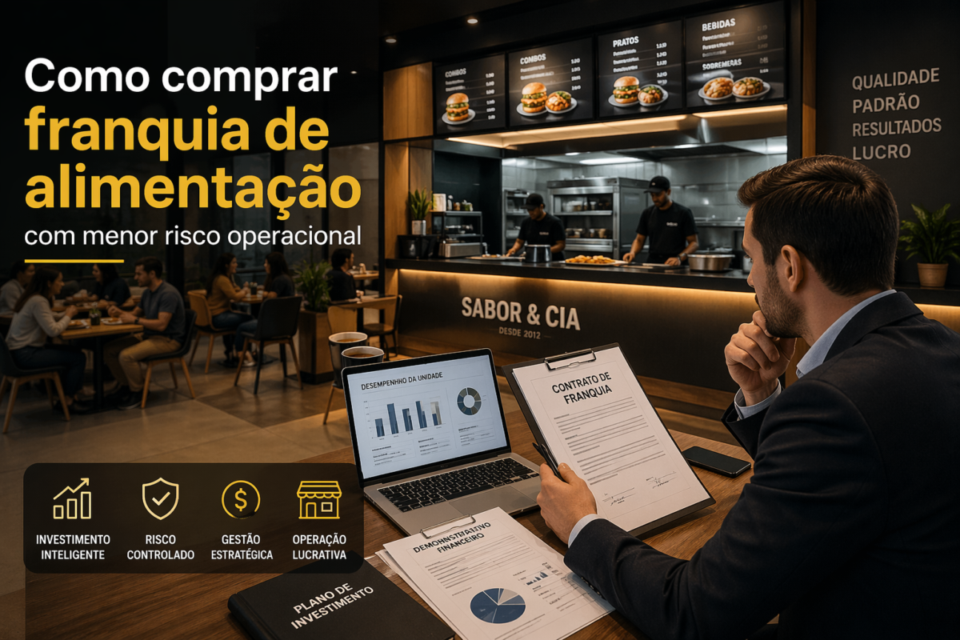 Como comprar franquia de alimentação com menor risco operacional