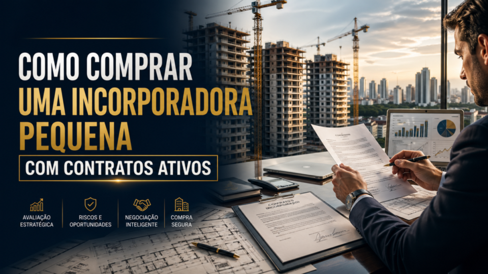 Como comprar uma incorporadora pequena com contratos ativos