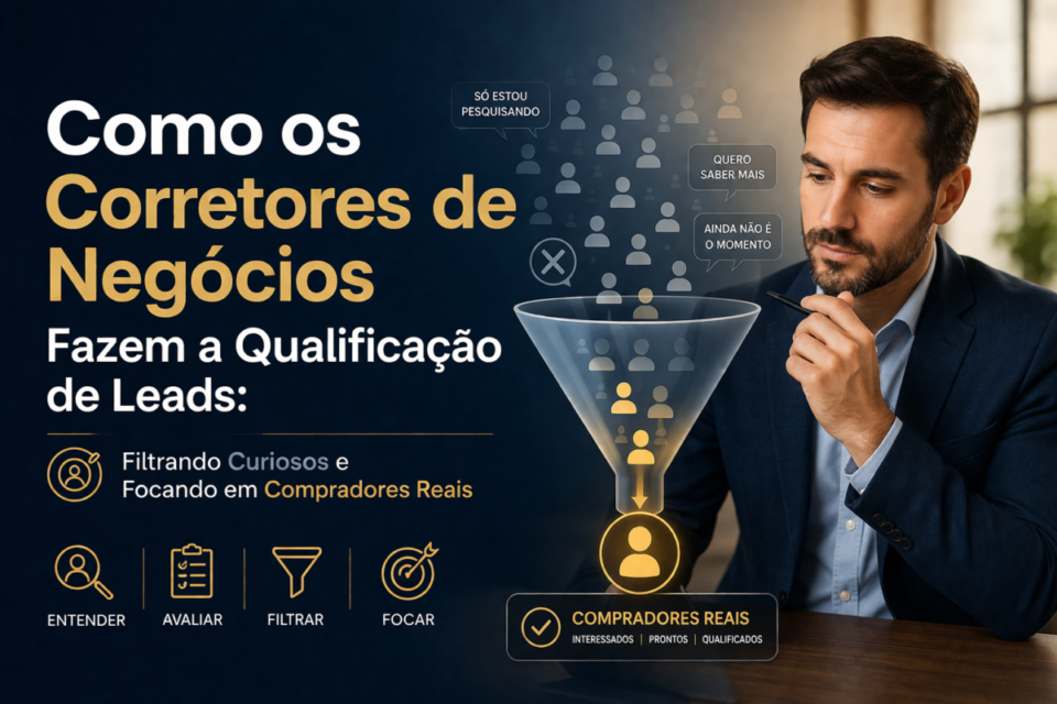 Como os Corretores de Negócios Fazem a Qualificação de Leads: Filtrando Curiosos e Focando em Compradores Reais