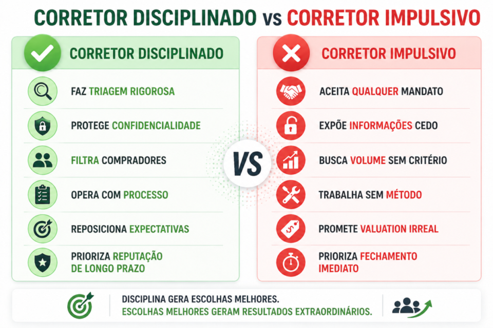 erros dos corretores de negocios