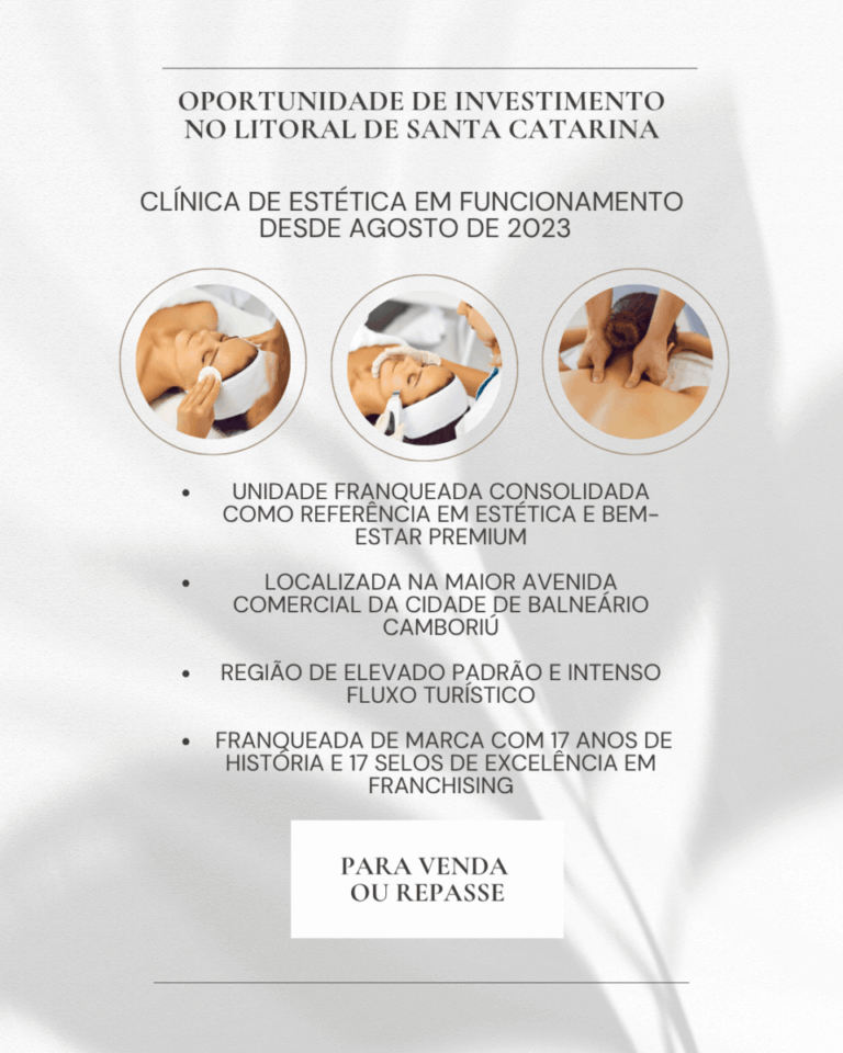 Clínica de Estética em Funcionamento – Litoral de Santa Catarina