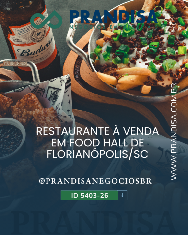 Restaurante à venda em Food Hall de Florianópolis – SC