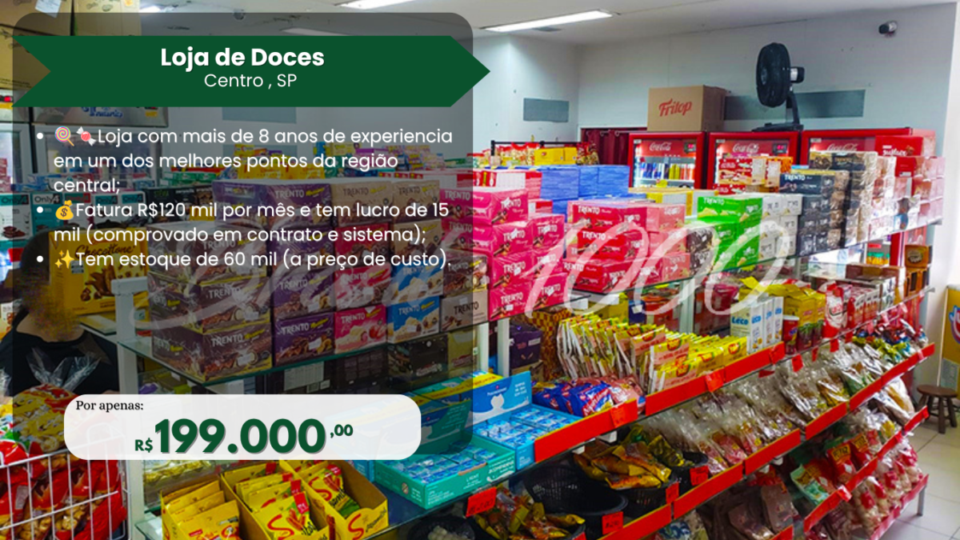 Loja de Doces no Centro de SP Cod 110185