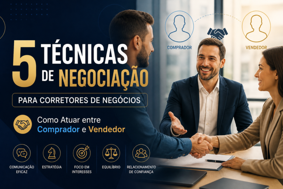 5 Técnicas de Negociação para Corretores de Negócios: Como Atuar entre Comprador e Vendedor