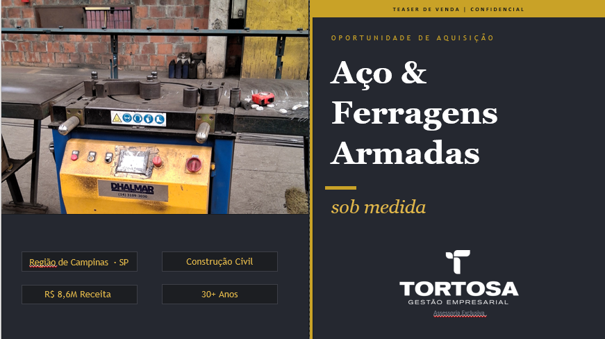 Aço  Ferragens Armadas sob Medida