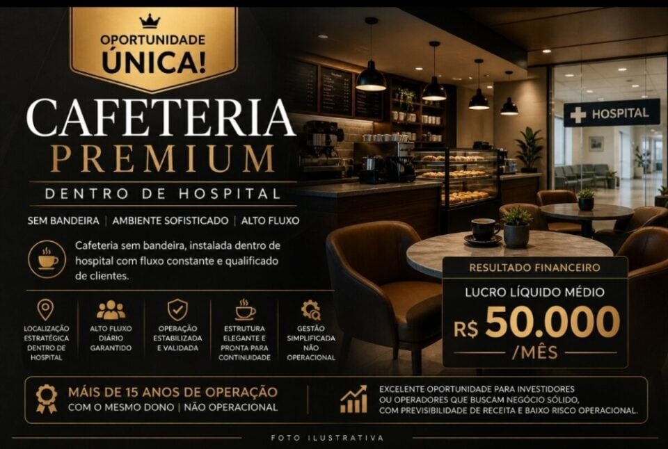 LINDÍSSIMA CAFETERIA SEM BANDEIRA FATURAMENTO BRUTO 185 MIL