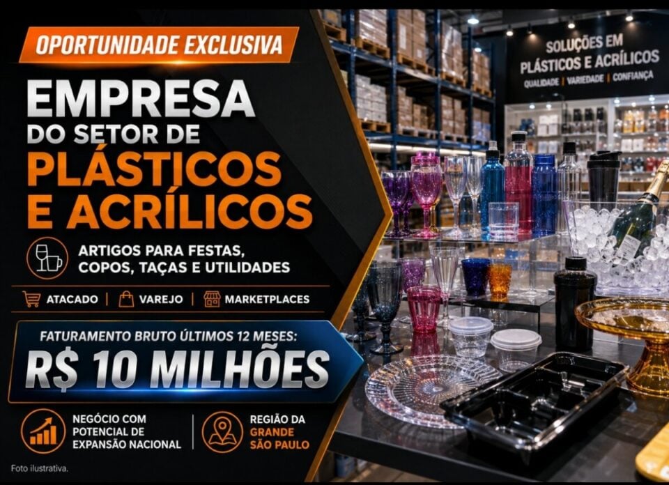 INDUSTRIA DE ARTIGOS PLÁSTICOS E ACRÍLICO NA REGIÃO DA GRANDE SP