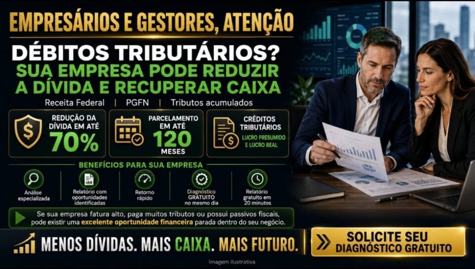 ATENÇÃO EMPRESÁRIOS DÉBITOS TRIBUTÁRIOS TRANSFORME PASSIVO EM CAIXA