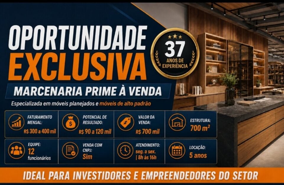 OPORTUNIDADE ÚNICA NO SEGUIMENTO DE MOVEIS PALNEJADOS