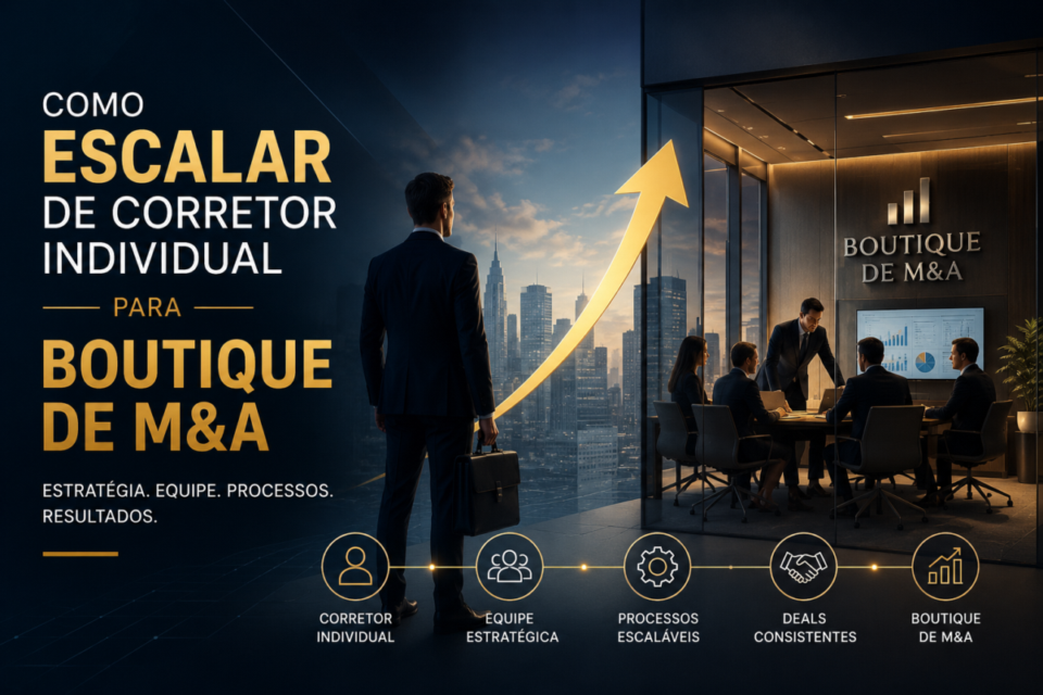 Como Escalar de Corretor Individual para Boutique de M&A