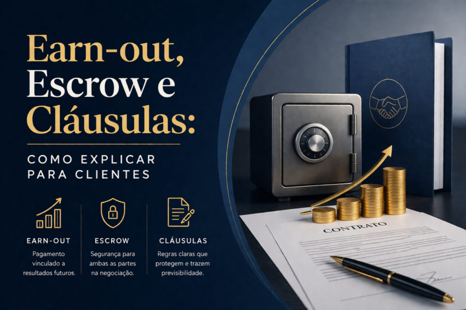 Earn-out, Escrow e Cláusulas: Como Explicar para Clientes