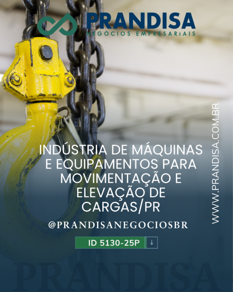 Indústria de Máquinas e Equipamentos para Movimentação e Elevação de Cargas