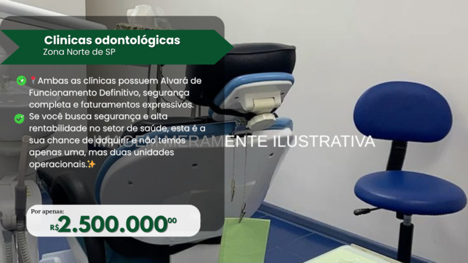 Clínicas odontológicas localizadas na zona norte de São Paulo – SP