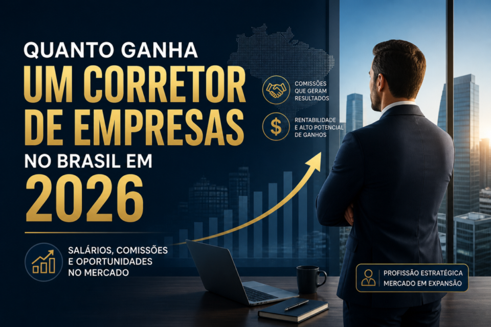 Quanto Ganha um Corretor de Empresas no Brasil em 2026