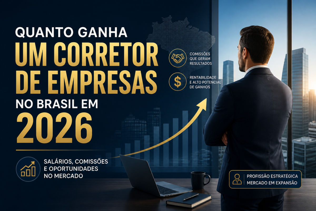 Quanto Ganha um Corretor de Empresas no Brasil em 2026