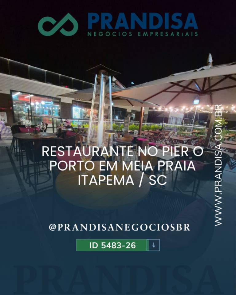 Restaurante no Pier O Porto em Meia Praia – Itapema/SC